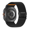 Tech-Protect Nylon Clasp pulksteņa siksniņa, paredzēta Samsung Galaxy Watch Ultra 1 / 2 2024-2026 47 mm, melna