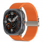Tech-Protect Nylon Clasp pulksteņa siksniņa, paredzēta Samsung Galaxy Watch Ultra 1 / 2 2024-2026 47 mm, oranža