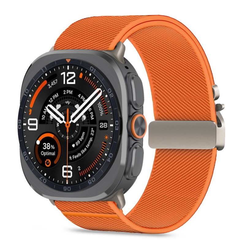 Tech-Protect Nylon Clasp pulksteņa siksniņa, paredzēta Samsung Galaxy Watch Ultra 1 / 2 2024-2026 47 mm, oranža
