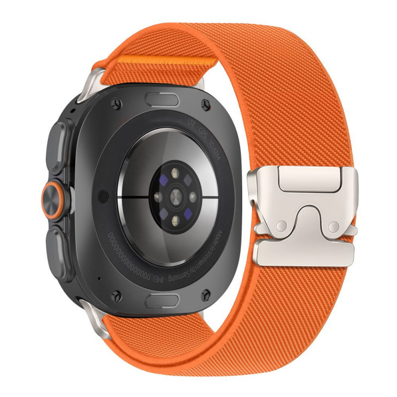 Tech-Protect Nylon Clasp pulksteņa siksniņa, paredzēta Samsung Galaxy Watch Ultra 1 / 2 2024-2026 47 mm, oranža