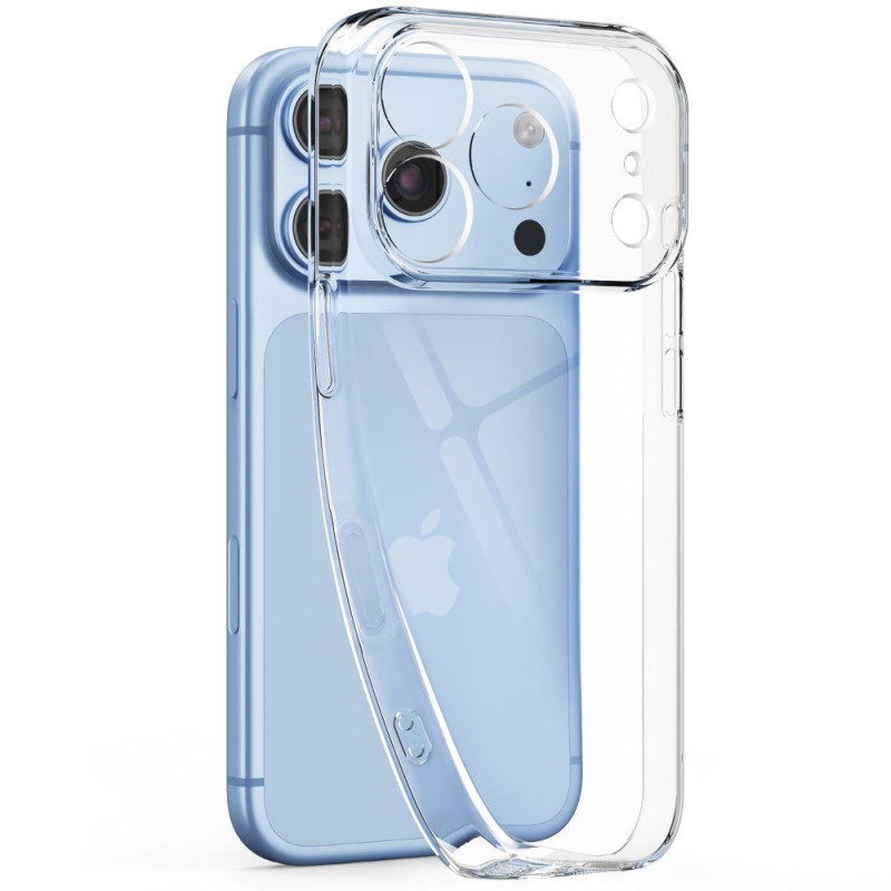 Tech-Protect FlexAir + Glass apvalks ar rūdīto stiklu (2 gab.) tālrunim Apple iPhone 17 Pro Max / 18 Pro Max, caurspīdīgs