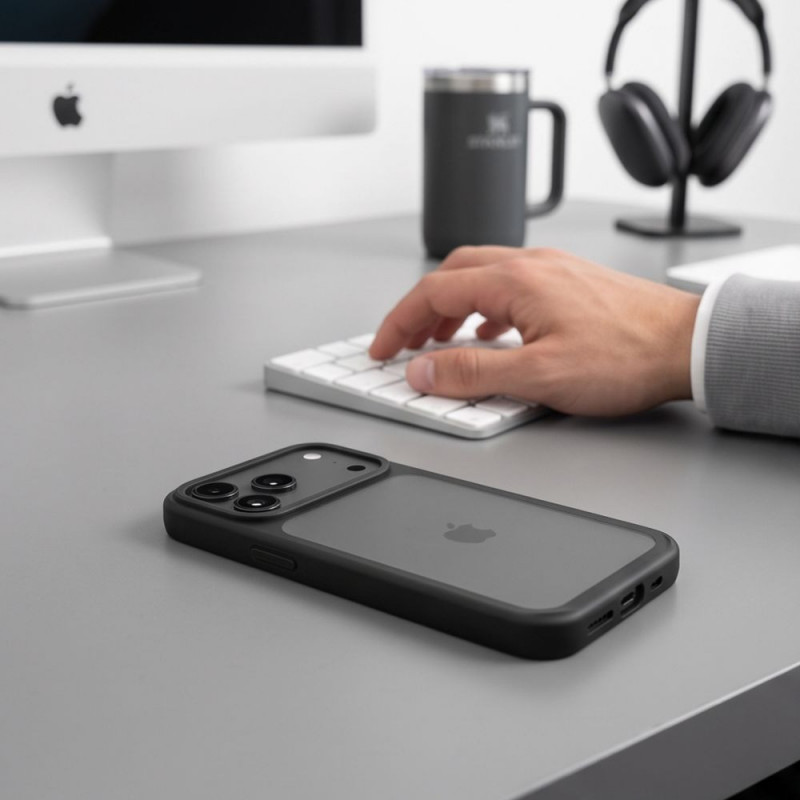 Tech-Protect Magmat CC apvalks tālrunim Apple iPhone 17 Pro / 18 Pro, matēti melns