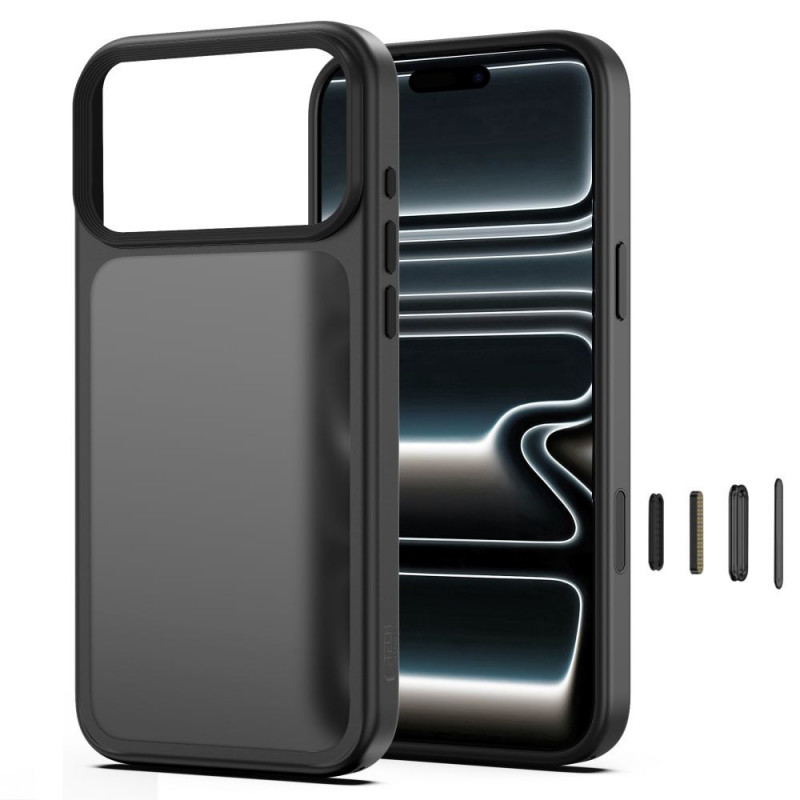 Tech-Protect Magmat CC apvalks tālrunim Apple iPhone 17 Pro Max / 18 Pro Max, matēti melns