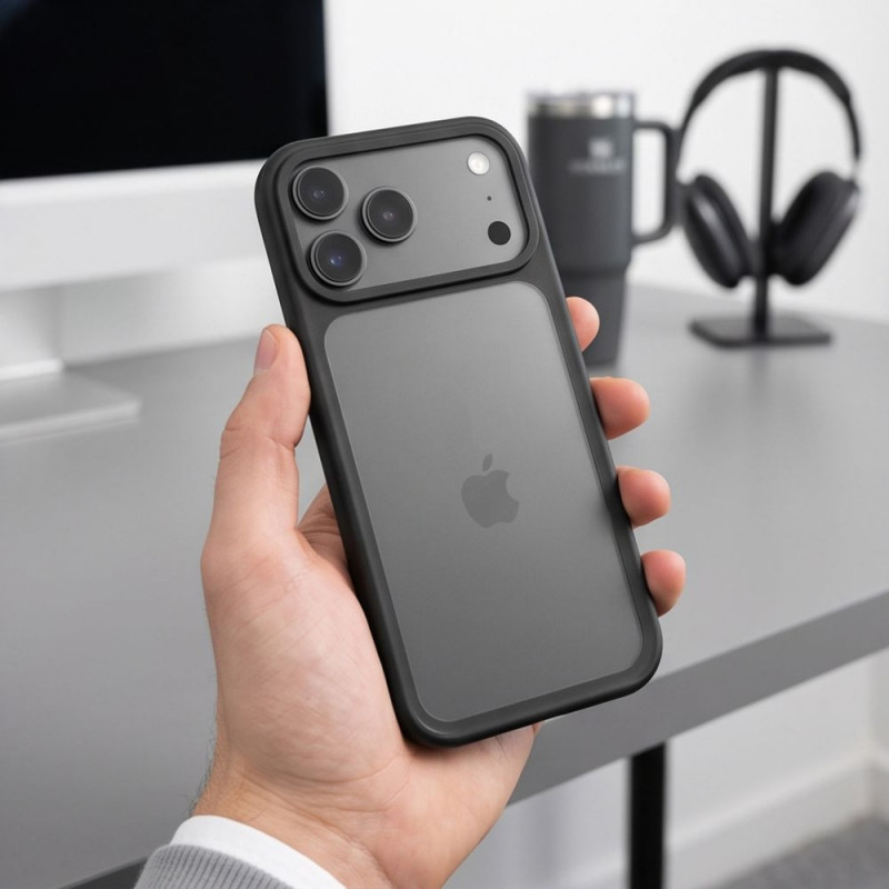 Tech-Protect Magmat CC apvalks tālrunim Apple iPhone 17 Pro Max / 18 Pro Max, matēti melns