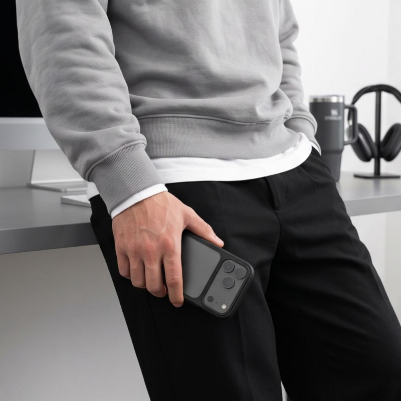 Tech-Protect Magmat CC apvalks tālrunim Apple iPhone 17 Pro Max / 18 Pro Max, matēti melns
