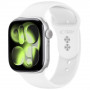 Tech-Protect Silicone siksniņa Apple Watch 8/9/10/11/12/SE 40/41/42 mm, balta