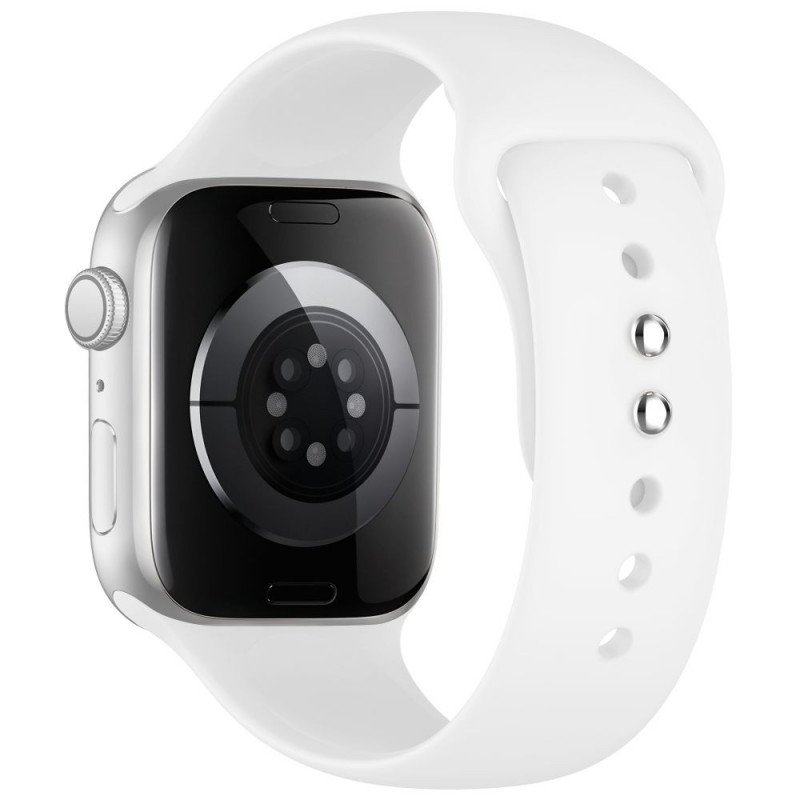 Tech-Protect Silicone siksniņa Apple Watch 8/9/10/11/12/SE 40/41/42 mm, balta
