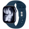 Tech-Protect Silicone siksniņa Apple Watch 8/9/10/11/12/SE 40/41/42 mm, tumši zila