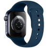 Tech-Protect Silicone siksniņa Apple Watch 8/9/10/11/12/SE 40/41/42 mm, tumši zila