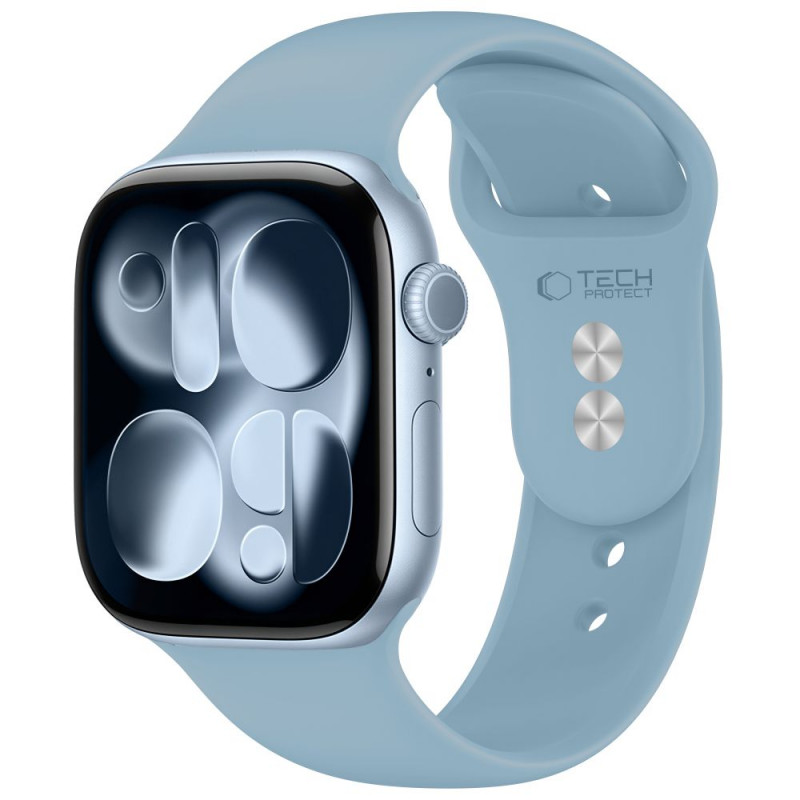 Tech-Protect Silicone siksniņa Apple Watch 8/9/10/11/12/SE 40/41/42 mm, zila