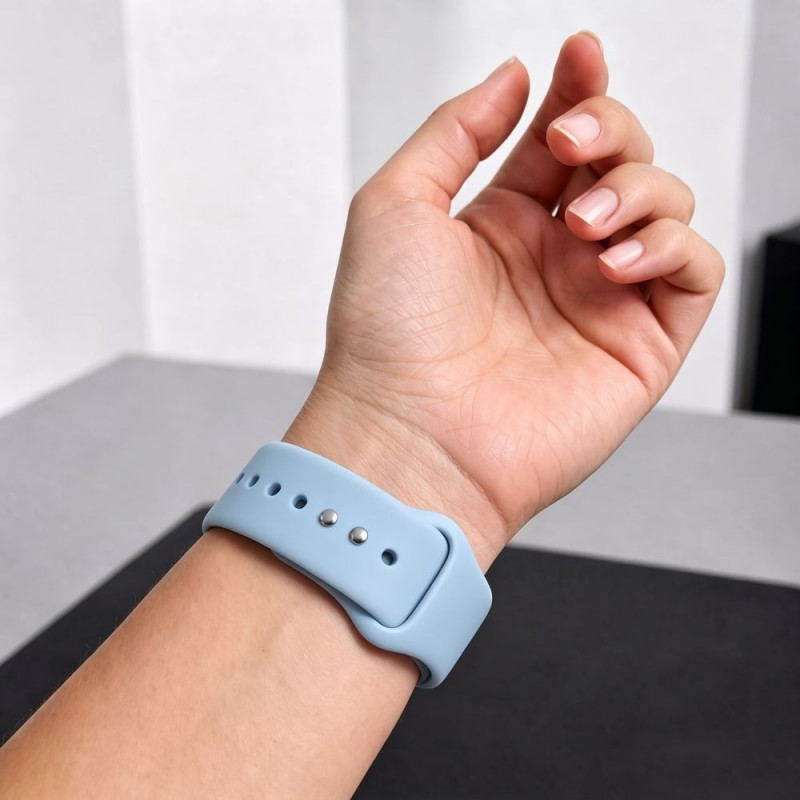 Tech-Protect Silicone siksniņa Apple Watch 8/9/10/11/12/SE 40/41/42 mm, zila