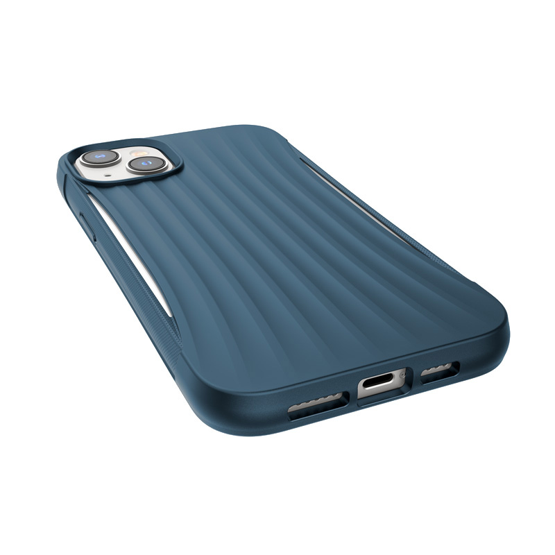 X-Doria Raptic Clutch apvalks Apple iPhone 14 Plus / 15 Plus, zils