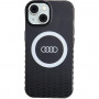 Audi IML Big Logo MagSafe apvalks iPhone 15 / 14 / 13, melns (AUDI000075)