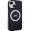 Audi IML Big Logo MagSafe apvalks iPhone 15 / 14 / 13, melns (AUDI000075)