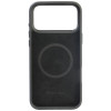 Audi R8 Genuine Leather MagSafe apvalks no īstas ādas iPhone 18 Pro Max / 17 Pro Max, melns ar sarkanu (AUDI000240)