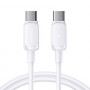 Joyroom S-A14 Multi-Color Series USB-C - USB-C kabelis, 60 W, 480 Mbps, 1,2 m, balts (S-CC100A141W)