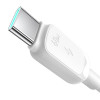 Joyroom S-A14 Multi-Color Series USB-C - USB-C kabelis, 60 W, 480 Mbps, 1,2 m, balts (S-CC100A141W)