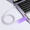 Joyroom S-A14 Multi-Color Series USB-C - USB-C kabelis, 60 W, 480 Mbps, 1,2 m, balts (S-CC100A141W)