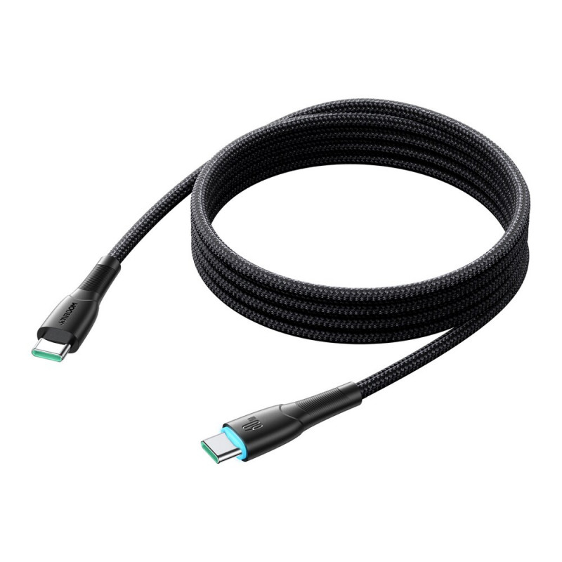 Joyroom Starry Series SA32-CC3 USB-C - USB-C kabelis, 60 W, 480 Mbps, 1 m, melns
