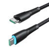 Joyroom Starry Series SA32-CC3 USB-C - USB-C kabelis, 60 W, 480 Mbps, 1 m, melns