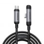 Joyroom EnjoyX Series S-A56 90° USB-C - USB-C kabelis, 60 W, 480 Mbps, 1,2 m, melns