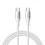 Joyroom Flash Series S-A28 USB-C - USB-C kabelis, 60 W, 480 Mbps, 1 m, balts
