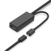 UGREEN US175 USB 3.0 pagarinātājkabelis ar micro USB barošanas pieslēgvietu, 5 m, melns