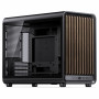 Jonsbo D33 Wood datora korpuss, Micro-ATX, mATX, rūdīts stikls, melns, koks