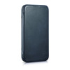 iCarer CE Oil Wax Premium Leather Folio Case magnētisks atverams futlāris iPhone 14 Plus, MagSafe, zils (AKI14220707-BU)