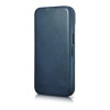 iCarer CE Oil Wax Premium Leather Folio Case magnētisks atverams futlāris iPhone 14 Plus, MagSafe, zils (AKI14220707-BU)
