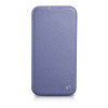iCarer CE Premium Leather Folio Case ādas futlāris Apple iPhone 14 Pro Max, MagSafe, gaiši violets (ICR419)