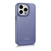 iCarer CE Premium Leather Folio Case ādas futlāris Apple iPhone 14 Pro Max, MagSafe, gaiši violets (ICR419)
