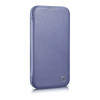 iCarer CE Premium Leather Folio Case ādas futlāris Apple iPhone 14 Pro Max, MagSafe, gaiši violets (ICR419)