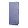 iCarer CE Premium Leather Folio Case ādas futlāris Apple iPhone 14 Pro Max, MagSafe, gaiši violets (ICR419)