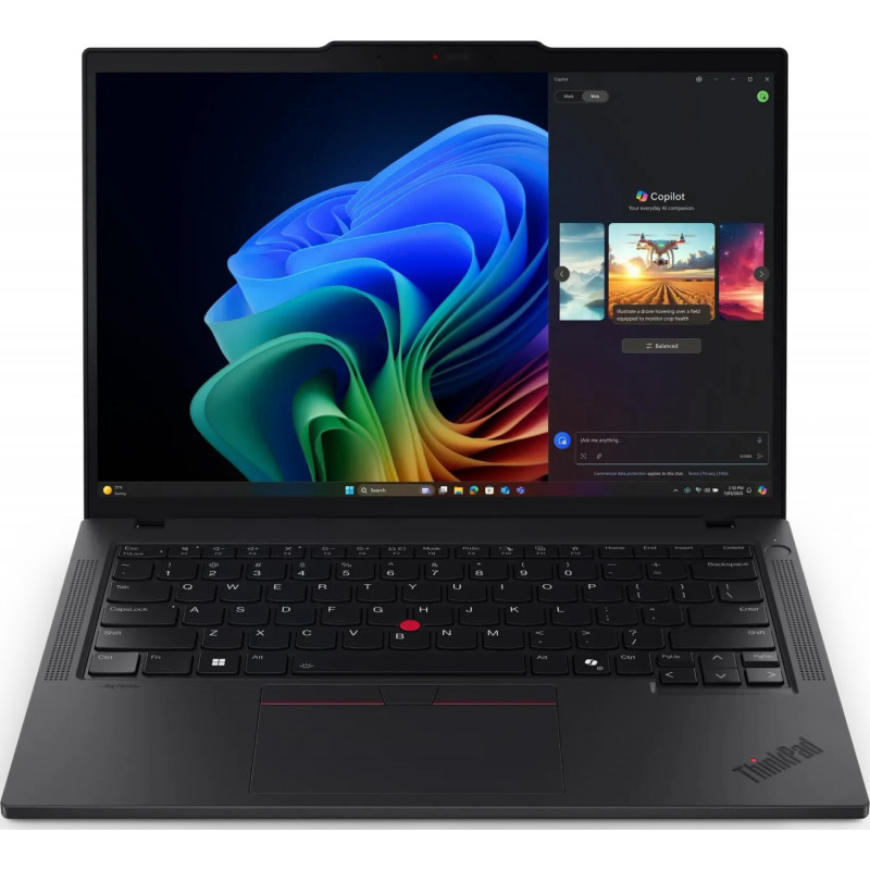 Lenovo ThinkPad T14 Gen 6 21QG00DAGE portatīvais dators, 14" WUXGA, Intel Core Ultra 5 228V, 32 GB RAM, 512 GB SSD, Windows 11 Pro, melns