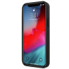 BMW BMHCP12LRSPPK Curve Perforate ādas cietais apvalks, paredzēts Apple iPhone 12 Pro Max, melns