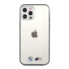 BMW BMHCP12LMBTOK Sandblast cietais apvalks Apple iPhone 12 Pro Max, caurspīdīgs