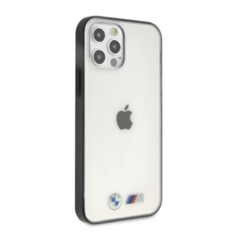 BMW BMHCP12LMBTOK Sandblast cietais apvalks Apple iPhone 12 Pro Max, caurspīdīgs