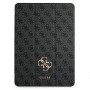 Guess GUIC12G4GFGR 4G Collection grāmatveida apvalks Apple iPad Pro 12.9 2021, pelēks