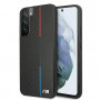 BMW BMHCS22MTRTBK cietais apvalks Samsung Galaxy S22+, M Collection Triangles, melns