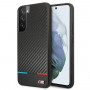 BMW BMHCS22MPUCARTCBK cietais apvalks Samsung Galaxy S22+, M Collection Triangles, melns