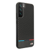BMW BMHCS22MPUCARTCBK cietais apvalks Samsung Galaxy S22+, M Collection Triangles, melns