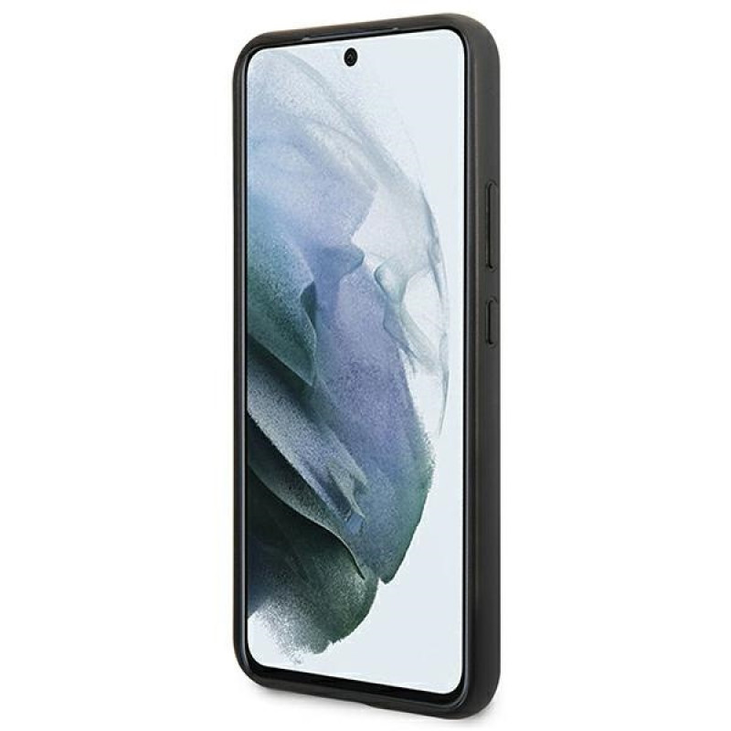 BMW BMHCS22MPUCARTCBK cietais apvalks Samsung Galaxy S22+, M Collection Triangles, melns