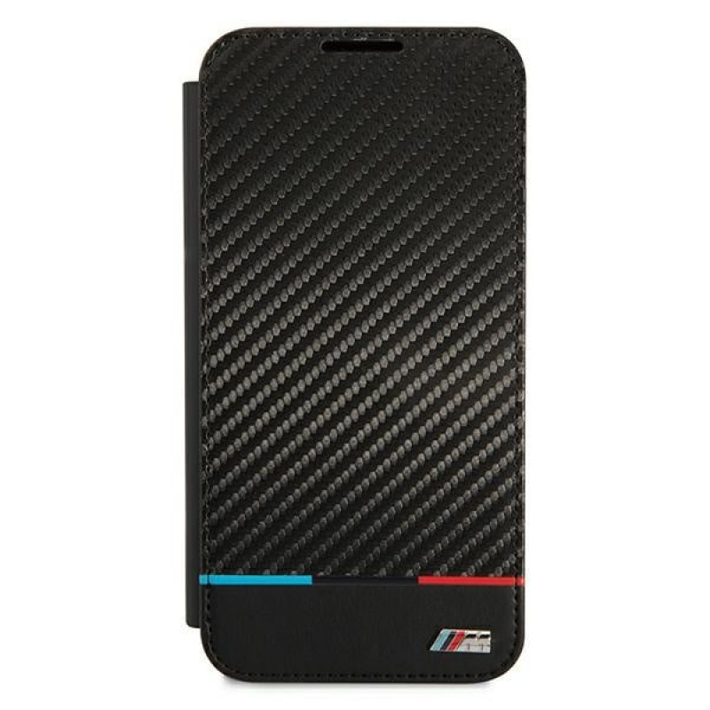 BMW BMBKS22MPUCARTCBK grāmatveida maciņš Samsung Galaxy S22+, M Collection Triangles, melns
