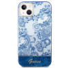 Guess GUHCP14MHGPLHB cietais apvalks Apple iPhone 14 Plus / 15 Plus, Porcelain Collection, zils