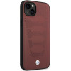 BMW BMHCP14S22RPSR vāciņš priekš iPhone 14, bordo, Leather Seats Pattern