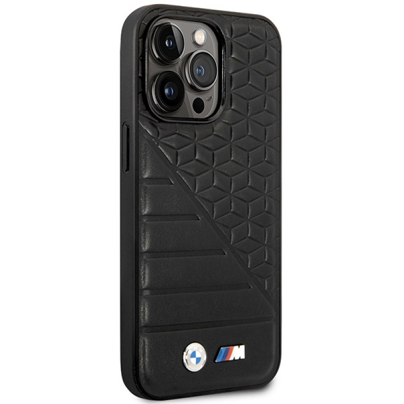 BMW BMHCP14L22PMGK vāciņš priekš iPhone 14 Pro, melns, Bi Pattern