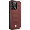 BMW BMHMP14L22RPSR Leather Seats Pattern MagSafe vāciņš tālrunim Apple iPhone 14 Pro 6,1″, bordo