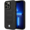 BMW BMHMP14X22RPSK Leather Seats Pattern MagSafe vāciņš tālrunim Apple iPhone 14 Pro Max 6,7″, melns