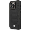 BMW BMHMP14X22RPSK Leather Seats Pattern MagSafe vāciņš tālrunim Apple iPhone 14 Pro Max 6,7″, melns